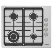 Whirlpool 60cm 4 Burner Gas Cooktop - Stainless Steel AKC640IXOC