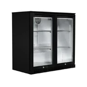 Husky 190L Double Door Alfresco Drinks Chiller - Black ALF-C2-BLK-840