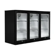 Husky 307L Triple Door Alfresco Drinks Chiller - Black ALF-C3-BLK-840