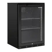 Husky 118L Single Door Alfresco Drinks Chiller MKII in Black with Black Interior ALFC1BK840ELB