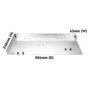 BeefEater Side Heat Shield for 1200 Series Built-in Barbecues BA12SHS