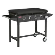 BeefEater Discovery Clubmate 4 Burner Flat Top LPG BBQ and Trolley BD16740