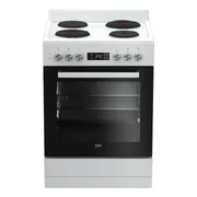 Beko 60cm Electric Freestanding Oven with Cooktop - White BFC60EMW1