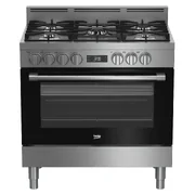 Beko 90cm Dual Fuel Freestanding Oven - Stainless Steel BFC916GMX1