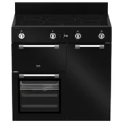 Beko 90 cm Induction Multi Door Freestanding Oven - Black BRC916IMB