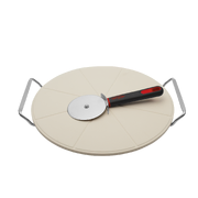 BeefEater 3pc Pizza Pack Round Pizza Stone, Stand, Pizza Cutter BTC007