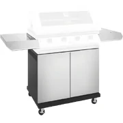 BeefEater 1200 Series 4 Burner BBQ Trolley with Side Burner and Shelf - Stainless Steel BTR1241SB