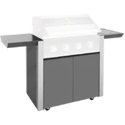 BeefEater 1600 Series Dark 4 Burner Built In BBQ Trolley with Side Burner BTR1641DA
