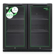 Husky 173L Eco Double Door Back Bar Drinks Chiller - Black C2HECO840BKAU
