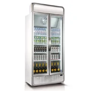 Husky 795L Double Glass Door Commercial Fridge - White C8PRO-H-WH-AU-HU