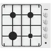 Chef 60cm Natural Gas Battery Ignition Cooktop - White CHG642WC