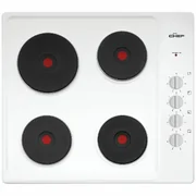 Chef 60cm Electric Cooktop - White CHS642WB