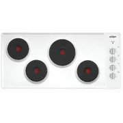 Chef 90cm Electric Enamel Cooktop - White CHS942WB