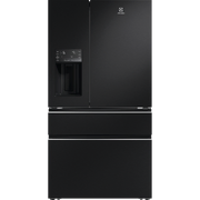 Electrolux 609L UltimateTaste 900 French Door Fridge In Door Ice and Water Dispenser - Matte Black EHE6191BB