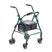 CareQuip Cruiser Seat Walker – Laser Green | Lightweight Rollator Walker