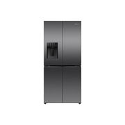 Hisense 483L PureFlat Slim French Door Fridge - Black Stainless Steel HRCD483TBW