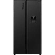 Hisense 541L PureFlat Side by Side Fridge - Black HRSBS540BW