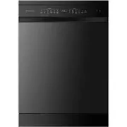 Hisense 60cm Freestanding Dishwasher - Black Steel HSAP16FB