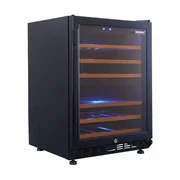 Husky 154L Vino Pro Dual Zone Wine Fridge HUS-WC54D-BK-ZY