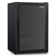 Husky 130L Single Glass Door Indoor Bar Fridge - Black HUS130CNBLK