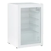 Husky 130L Anti-Condensation Glass Door Bar Fridge in White HUS130HDWH