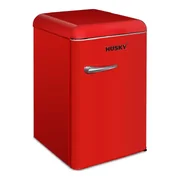 Husky 130L Retro Fridge Freezer in Red HUSRET135RDHU