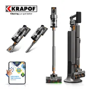 Krapof Auto Clean Power Q3 Stick Vacuum with Self-Emptying System KAESVAC-04