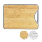 Kleva Double Sided Bamboo and Marble Look Chopping Board KBMCB004