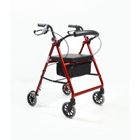 Hero Medical 6″ Standard Seat Walker Burgundy 