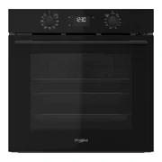 Whirlpool 60cm Air Fry Oven Pyro Clock Telescopic - Black W4OMK581RU1BA
