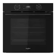 Whirlpool 60cm Multi-Function Hybrid Hydrolytic/Pyrolytic Clean Oven - Black W4OMK58RU1BA