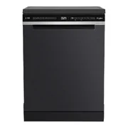 Whirlpool 60cm SpaceClean 14 Place Setting Free-Standing Dishwasher - Black WDFS3I4PBSAU
