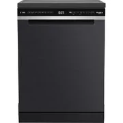 Whirlpool 60cm Power Clean Maxi Tub 15 Place Setting Freestanding Dishwasher - Black WDFS3L5PBSAU