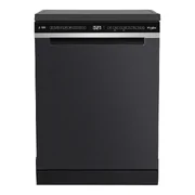 Whirlpool 60cm Maxi-Tub 14 Place Setting Freestanding Dishwasher - Black WDFS3R4NBSAU