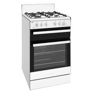 Chef 540mm Freestanding LPG Gas Cooker CFG503WBLP
