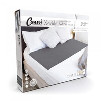 Conni X-Wide Bed Pad with Tuck Ins Charcoal