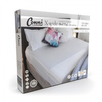 Conni X-Wide Bed Pad with Tuck Ins White