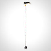 T Handle Walking Stick Solid Light Pink Flower Pattern