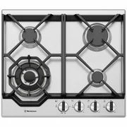 Westinghouse 60cm 4 Burner Gas Cooktop - Stainless Steel WHG648SC