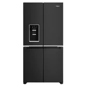 Whirlpool 592L French Door Fridge with Ice and Water - Black Stainless Steel WQ70902TBX