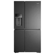 Westinghouse 609L Quad Door Fridge with Ice and Water Door Dispenser - Matte Black WQE6170BB