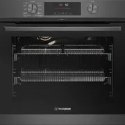 Westinghouse 60cm Multi-Function Pyrolytic Oven with AirFry and SteamBake - Dark Stainless Steel WVEP6717DD