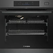 Westinghouse 60cm Multi-Function Pyrolytic Oven with AirFry and Steam Roast - Dark Stainless Steel WVEP6918DD
