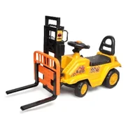 Lenoxx Ride-on Childrens Forklift with Mast Lift and Pallet - Yellow YD1003